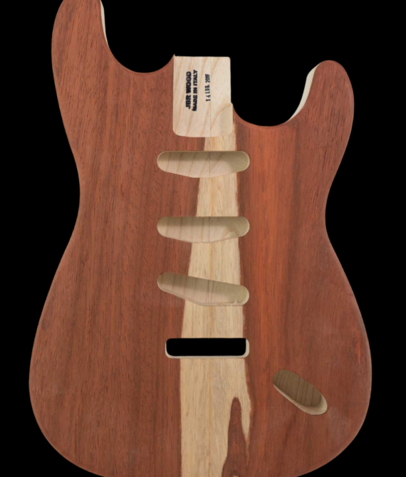 Stratocaster body ash + top padouk