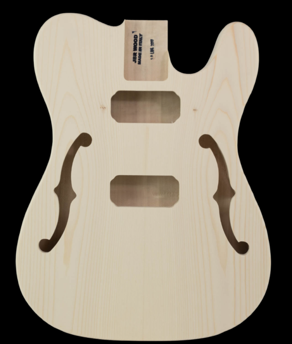 Telecaster body thinline ash + top fir wood